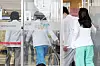 Professors of the emergency steering committee of professorial board of Seoul National University’s medical college attend an emergency general assembly at Seoul National University Hospital on Monday. [NEWS1]