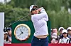 Kim Sei-young hits a tee shot during the third round of the Buick LGPA Shanghai in Shanghai, China on Saturday. [AFP/YONHAP]