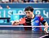 Korea's Kim Young-gun competes against Wanchai Chaiwut of Thailand in the men’s table tennis singles final at the 2024 Paris Paralympic Games in Paris on Saturday. [NEWS1]