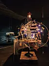 Artist Yang Jung-uk's kinetic sculpture is on display at the Seoul gallery of the National Museum of Modern and Contemporary Art on Oct. 24, 2024 [YONHAP]