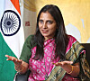 Ambassador of India to Korea Sripriya Ranganathan speaks with the Korea JoongAng Daily recently on India's participation in the Korean War, at the Embassy of India in Seoul. [PARK SANG-MOON]