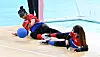 The Korean women's goalball team competes against Turkey in the quarterfinals at the 2024 Paris Paralympics Games in Paris on Sept. 4. [YONHAP]