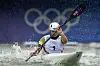 Jessica Fox of Australia competes in the women's kayak single heats during the canoe slalom at the Paris Olympics in Vaires-sur-Marne, France on Saturday. [AP/YONHAP]