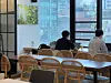 VIsitors study at Seoul Youth Center Seongdong, or Seongdong Orang, on April 26. [LEE TAE-HEE]