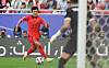 Seol Young-woo breaks through during Korea's Group E match against Jordan at the 2023 AFC Asian Cup at Altumama Stadium in Doha, Qatar on Jan. 20. [NEWS1]