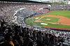 A crowd watches a game between the LG Twins and the Kia Tigers at Jamsil Baseball Stadium in Songpa District, southern Seoul, on April 28. The Seoul government partnered with baseball teams, food vendors and Aramco Korea to introduce reuseable cups to the arena in April. [YONHAP]