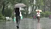 People hold umbrellas as they walk in central Seoul on June 20. [NEWS1]