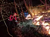 Firefighters put out a fire at Hadong County, South Gyeongsang, on April 7 in this photo provided by the Korea Forest Service. [NEWS1]