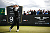 Tom Kim tees off on the ninth hole during the Genesis Scottish Open at the Renaissance Club on July 15, 2023 in Scotland. [GETTY IMAGES]