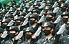 Female staff sergeants salute during an induction ceremony held at the Korea Army Noncommissioned Officer Academy in Iksan, North Jeolla, on Aug. 27, 2021. Of the 487 new servicemembers inducted that day, 82.5 percent, or 402, were women. [NEWS1]