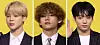 K-pop boy band BTS members Jimin, V and Jungkook [JOONGANG ILBO]