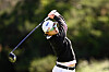 Korea's Kim Sei-young tees off on the third hole in her semifinal match against Leona Maguire of Ireland on day four of the T-Mobile Match Play presented by MGM Rewards at Shadow Creek Golf Course on Saturday in Las Vegas, Nevada. [AFP/YONHAP]