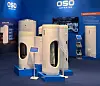 A view of OSO Hotwater's booth at the International Trade Fair for Sanitation, Heating and Air 2025, the world's largest air conditioning and heating exhibition held in Frankfurt, Germany, earlier this year [LG ELECTRONICS]