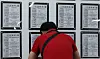 Job notices are posted at an employment and welfare center in Mapo District, western Seoul, on May 14. [NEWS1]