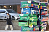 Coupang delivery boxes are seen outside a building in Jung District, central Seoul on Dec. 2. [NEWS1]