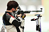 Korea's Kim Sang-do competes during the men's 50 meter three positions rifle contest in Hangzhou, China on Friday. [XINHUA]