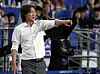 Hong Myung-bo reacts while coaching Ulsan HD in a game against Jeju United at Munsu Football Stadium in Ulsan on July 21, 2023. [NEWS1]