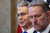 U.S. Treasury Secretary Scott Bessent looks on during a press conference with U.S. Trade Representative Jamieson Greer on the sidelines of the IMF and World Bank annual meetings in Washington on Oct. 15. [REUTERS/YONHAP]