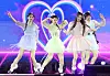 NewJeans on stage at the “2024 Korea On Stage — New Generation″ event at Gyeongbok Palace's Geunjeongjeon in May 2024. [NEWS1]