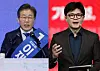 Democratic Party presidential candidate Lee Jae-myung, left, and Han Dong-hoon of the People Power Party (PPP) [NEWS1]