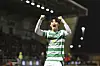 Celtic winger Yang Hyun-jun celebrates during a Scottish Premiership match against St. Mirren in Scotland on March 1. [AP/YONHAP]