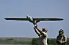 Ukrainian servicemen of the 22nd Brigade launch a Leleka reconnaissance UAV drone near Chasiv Yar, Donetsk region, on April 27, 2024, amid the Russian invasion of Ukraine. [AFP/YONHAP]