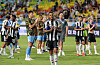 Newcastle United thank fans after a Coupang Play Series match against Team K League at Suwon World Cup Stadium in Suwon, Gyeonggi, on July 30.