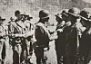Members of the Greek Hellenic Air Force being decorated by U.S. 1st Cavalry Division during the Korean War. [EMBASSY OF GREECE IN KOREA]