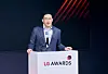 LG Group Chairman Koo Kwang-mo gives a speech at the 2025 LG Awards at the LG Academy in Icheon, Gyeonggi, on April 9. [YONHAP]