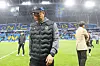 Incheon United manager Choi Young-keun walks off the pitch after his side's 2-1 loss to Daejeon Hana Citizen at Incheon Football Stadium in Incheon on Sunday. [YONHAP]