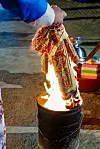Burning of talismans to ward off samjae, or three ill-fated years [TVING]