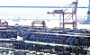 Containers are stacked at a port in the city of Pyeongtaek in Gyeonggi on Jan. 1. [YONHAP]