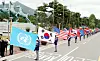 Flags of the United Nations and the countries that fought as part of the UN forces during the Korean War (1950-1953) are hoisted at the Daejeon National Cemetery in June 2019 to honor veterans. [KIM SUNG-TAE]