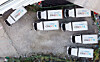 Coupang delivery trucks are seen at a logistics center in Seoul on Nov. 21. [YONHAP]