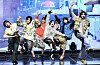JYP Entertainment's new boy band KickFlip performs during its debut showcase held on Jan. 20 at the Yes24 Live Hall music venue in eastern Seoul. [NEWS1]