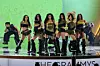 Katseye performs on stage during the 68th Annual Grammy Awards at the Crypto.com Arena in Los Angeles on Feb. 1. [EPA/YONHAP]