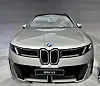 BMW's new iX3 has a groundbreaking front with a sharply reduced kidney grille. [SARAH CHEA]