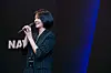 Naver CEO Choi Soo-yeon speaks during a Naver Ventures networking event held in Silicon Valley, California, on June 5. [NAVER]