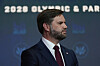 U.S. Vice President JD Vance listens as President Donald Trump speaks on Aug. 5 in Washington. [AP/YONHAP]