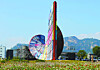 The 'Humanise Wall' is installed at the Songhyun Green Plaza in Jongno District, central Seoul on Sept. 26, as part of the 5th Seoul Biennale of Architecture and Urbanism. [YONHAP]