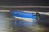 This photo provided by the Defense Visual Information Distribution Service shows a capsized boat on Nov. 14 off the coast of Imperial Beach, California. [AP/YONHAP]