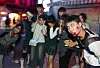A Halloween zombie event held at Everland, Gyeonggi, in 2024 based on the Netflix series ″All of Us Are Dead″ (2022) [NEWS1]