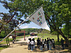 A group of visitors tour the Yungneung and Geolleung Royal Tombs in Hwaseong, Gyeonggi. [KOREA HERITAGE SERVICE]