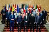 European leaders and NATO Secretary General Mark Rutte attend the European leaders' summit to discuss European security and Ukraine at Lancaster House in London, Britain, on March 2, in this photo provided by NTB. [REUTERS/YONHAP]