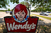 A sign is seen at a Wendy's restaurant on Aug. 5 in Garland, Texas. [AP/YONHAP]