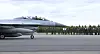 A KF-16 that departed from the Air Force base in Chungju, North Chungcheong, to take part in the Red Flag exercise lands at Eielson Air Force Base in Alaska on June 4. [YONHAP]