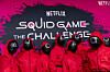 The pink guards arrive to the Squid Game: The Challenge Season 2 finale fan event at The Egyptian Theater in Los Angeles on Nov. 18, 2025. [EPA/YONHAP]