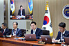 President Yoon Suk Yeol, center, speaks on the results of last week's general election for the first time during a Cabinet meeting at the Yongsan presidential office in central Seoul on Tuesday. [PRESIDENTIAL OFFICE]