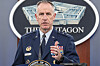Pentagon press secretary Maj. Gen. Pat Ryder speaks during a press briefing at the Pentagon on Tuesday in Washington. [AP/YONHAP]