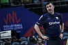 Korean women's volleyball team head coach Fernando Morales reacts during a 2024 Volleyball Nations League game against China in Brazil on Tuesday. [FIVB]